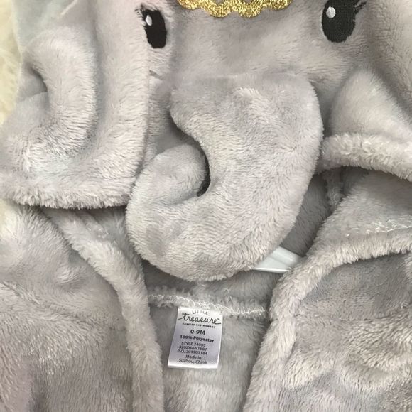 Plush baby bathrobe - Picture 5 of 6